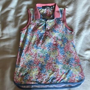 RLX Girls Athletic Wear Floral Top Ralph Lauren